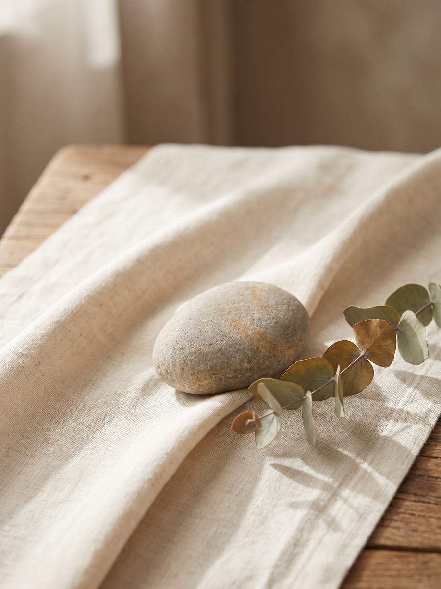 Still-life composition in soft botanical tones